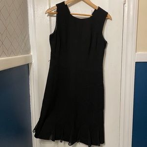 Black chiffon dress